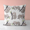 Sloth Kids & Nursery Throw Pillow - Sleepyheads