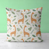 Giraffe Kids & Nursery Throw Pillow - Flourishing Giraffes