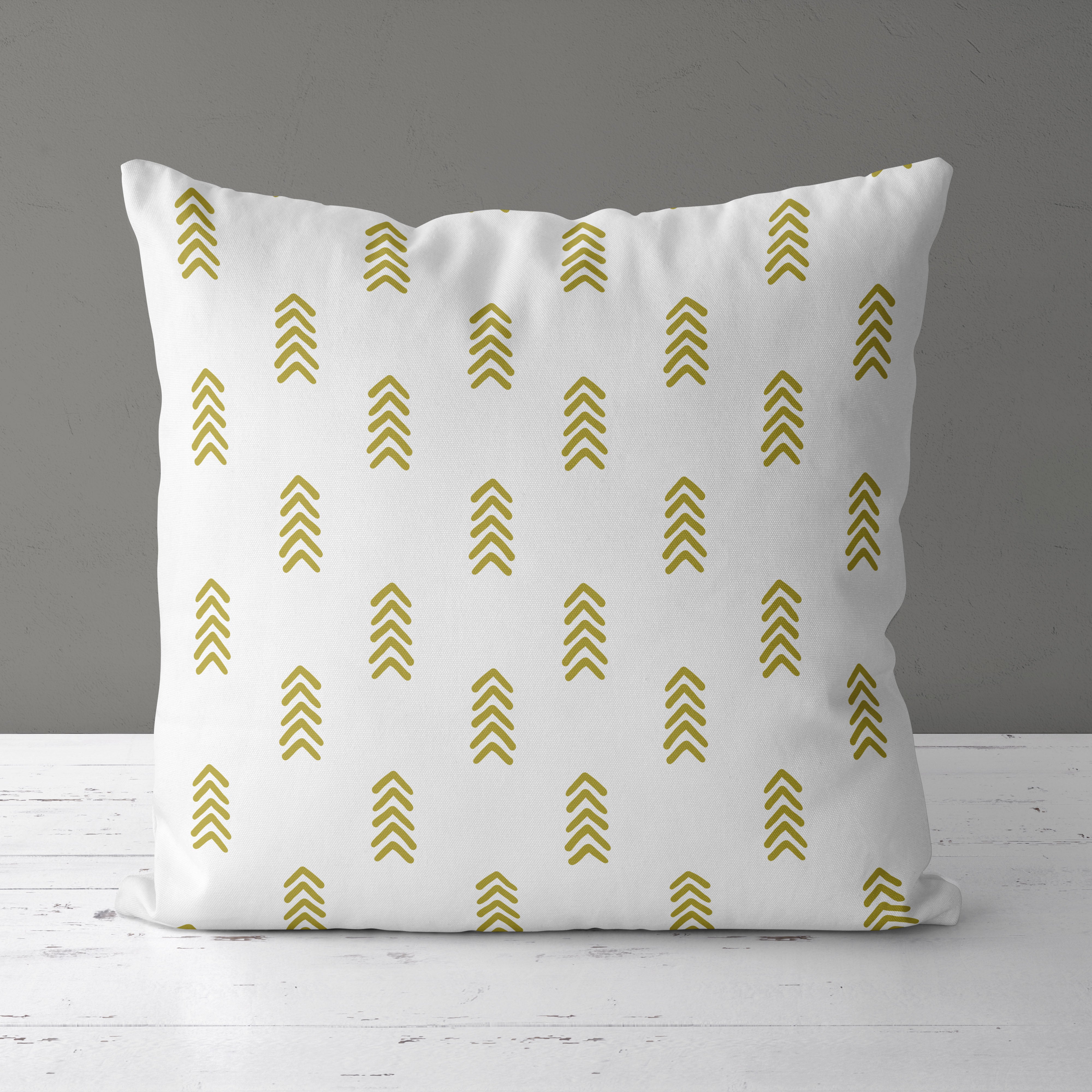 Boho Kids & Nursery Throw Pillow - Olive Arrows