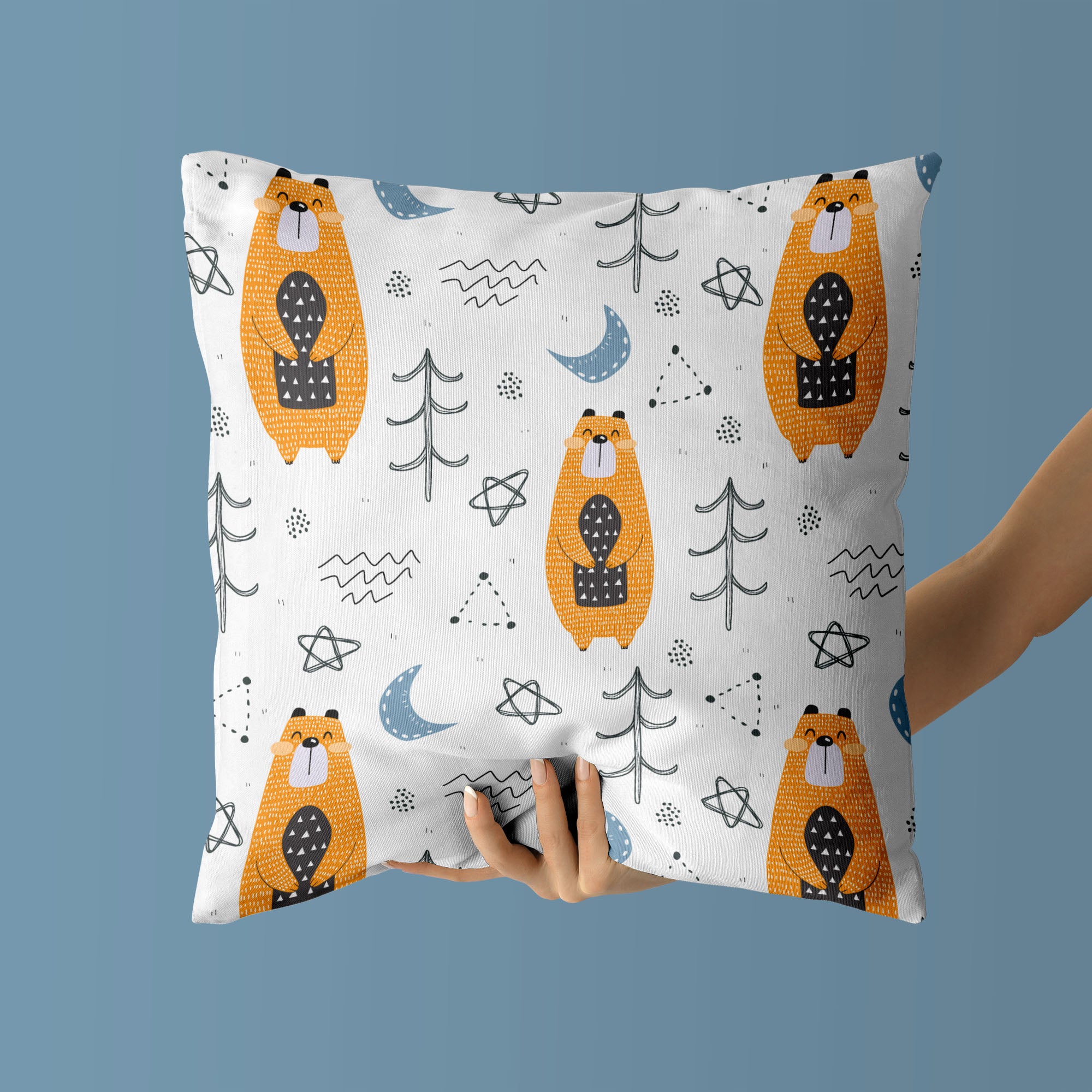 Bear Kids & Nursery Throw Pillow - Unbearable Cuties