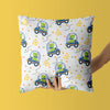 Dinosaur Kids & Nursery Throw Pillow - Bumps and Cars