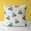 Dinosaur Kids & Nursery Throw Pillow - Bumps and Cars