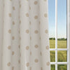 Polka Dot White Athena Gold Kids Curtains