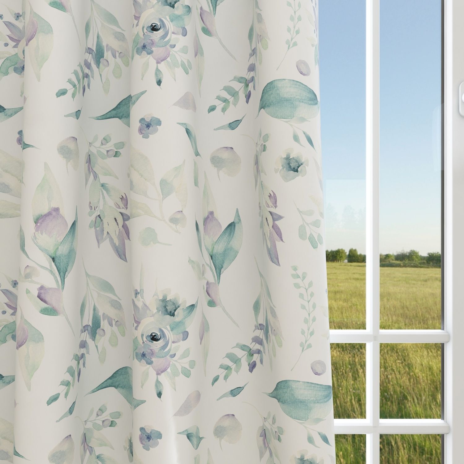 Floral Kids & Nursery Blackout Curtains - Purple Passion