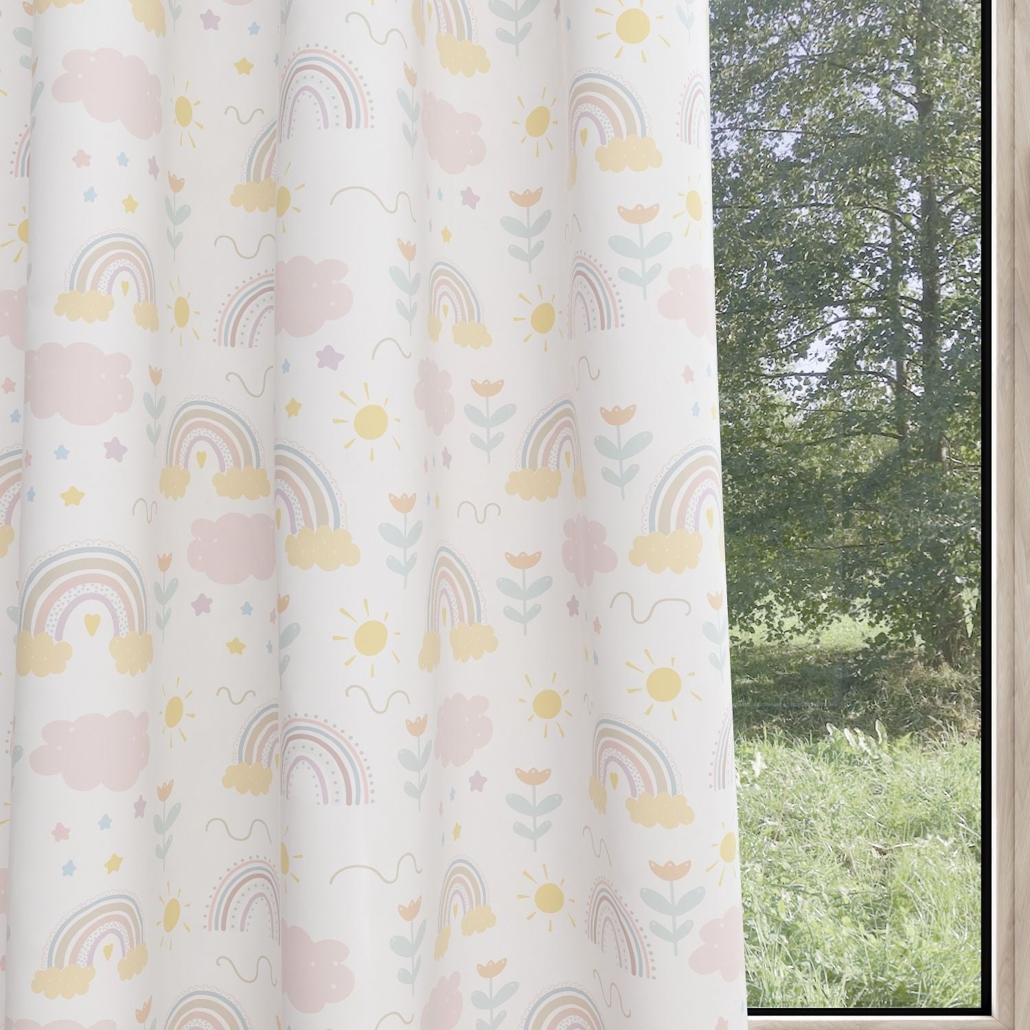 Rainbow Kids & Nursery Blackout Curtains - Rainbow Spotlight