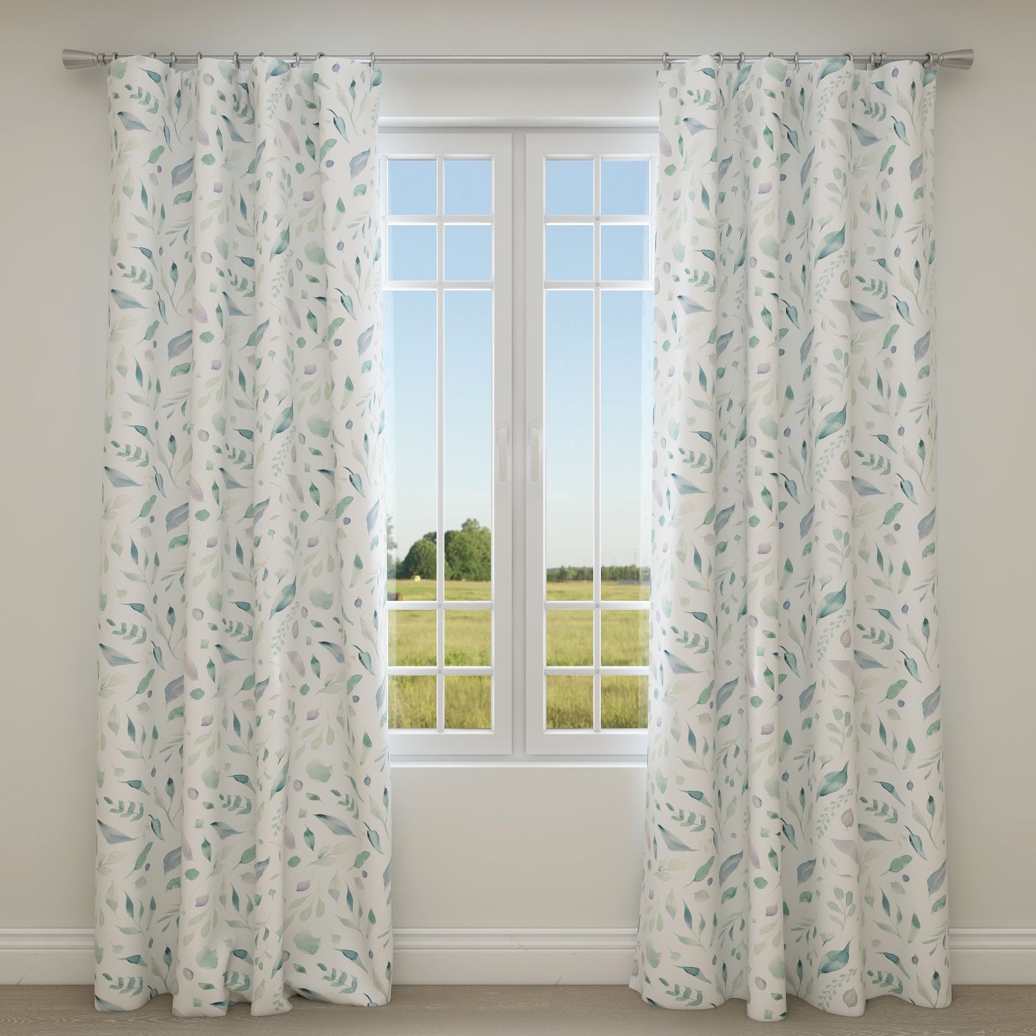 Floral Kids & Nursery Blackout Curtains - Raining Leaves