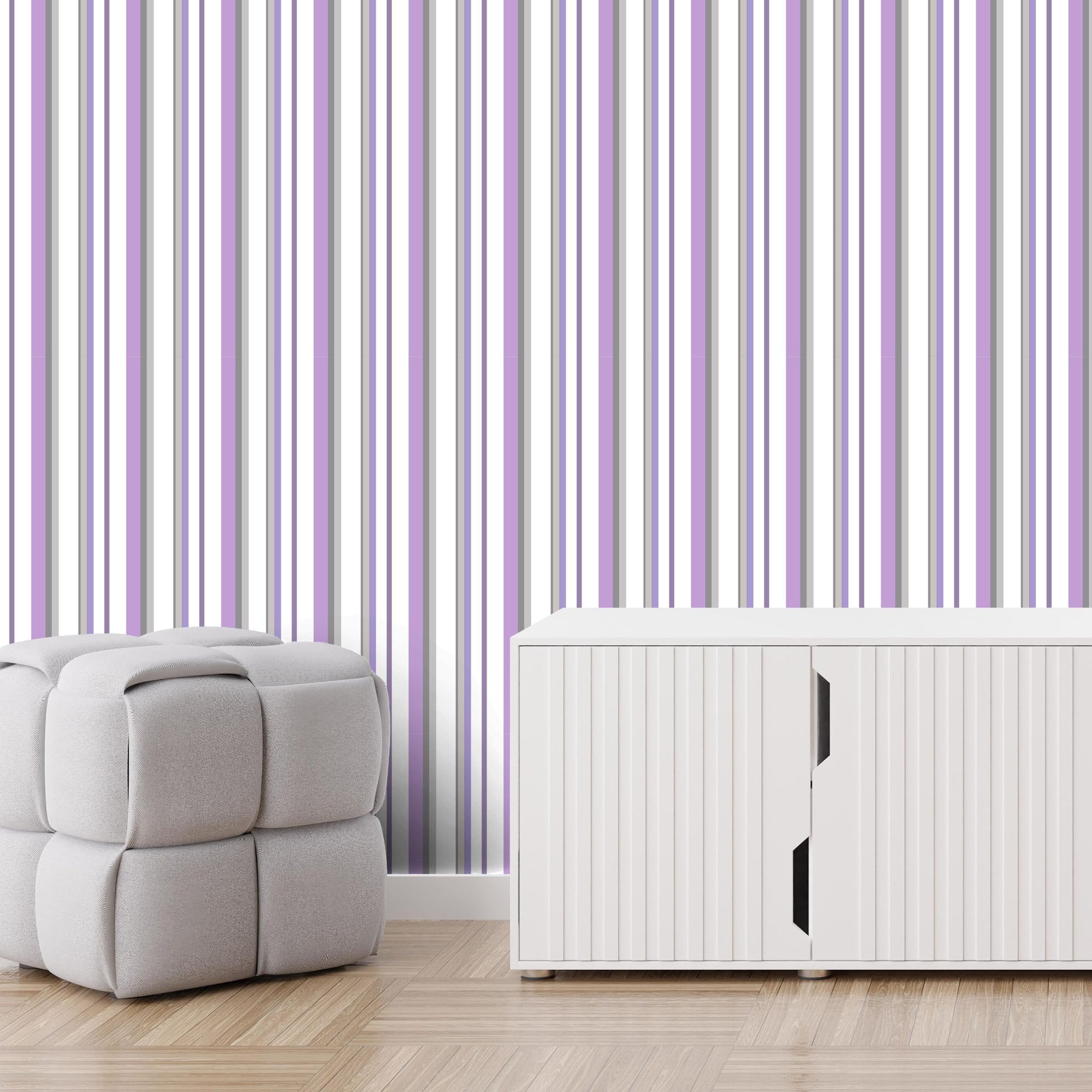 Traditional or Peel and Stick Stripes Wallpaper - Royal Stripes