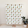 Personalized Safari Blanket for Babies, Toddlers and Kids - Born to be Wild