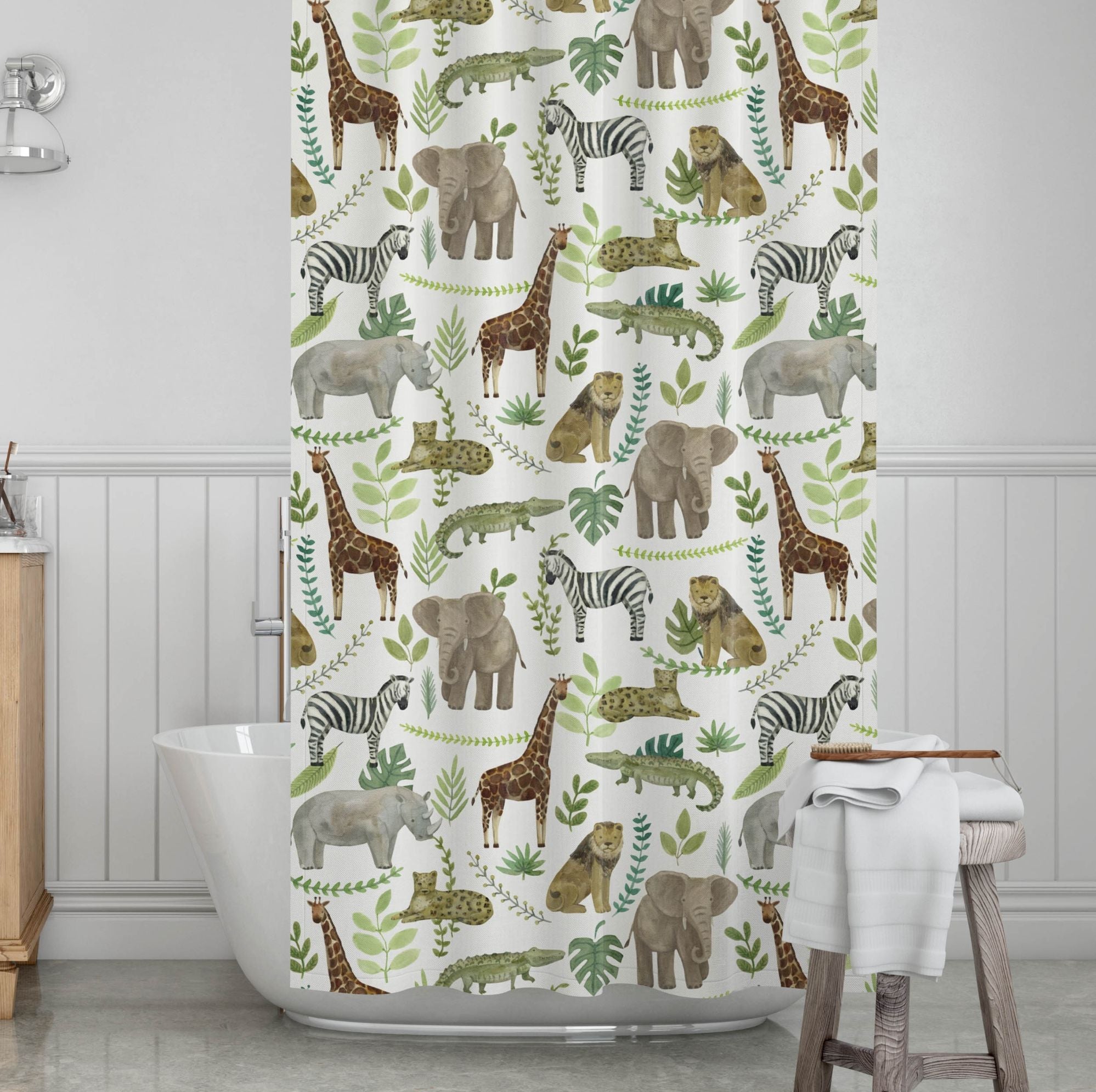 Safari Kids' Shower Curtains - Born To Be Wild