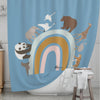 Animals Kids' Shower Curtains - Rainbow Bridge