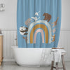 Animals Kids' Shower Curtains - Rainbow Bridge