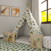 Kids Teepee, Safari Decor Themed Room - Born to be Wild Collection