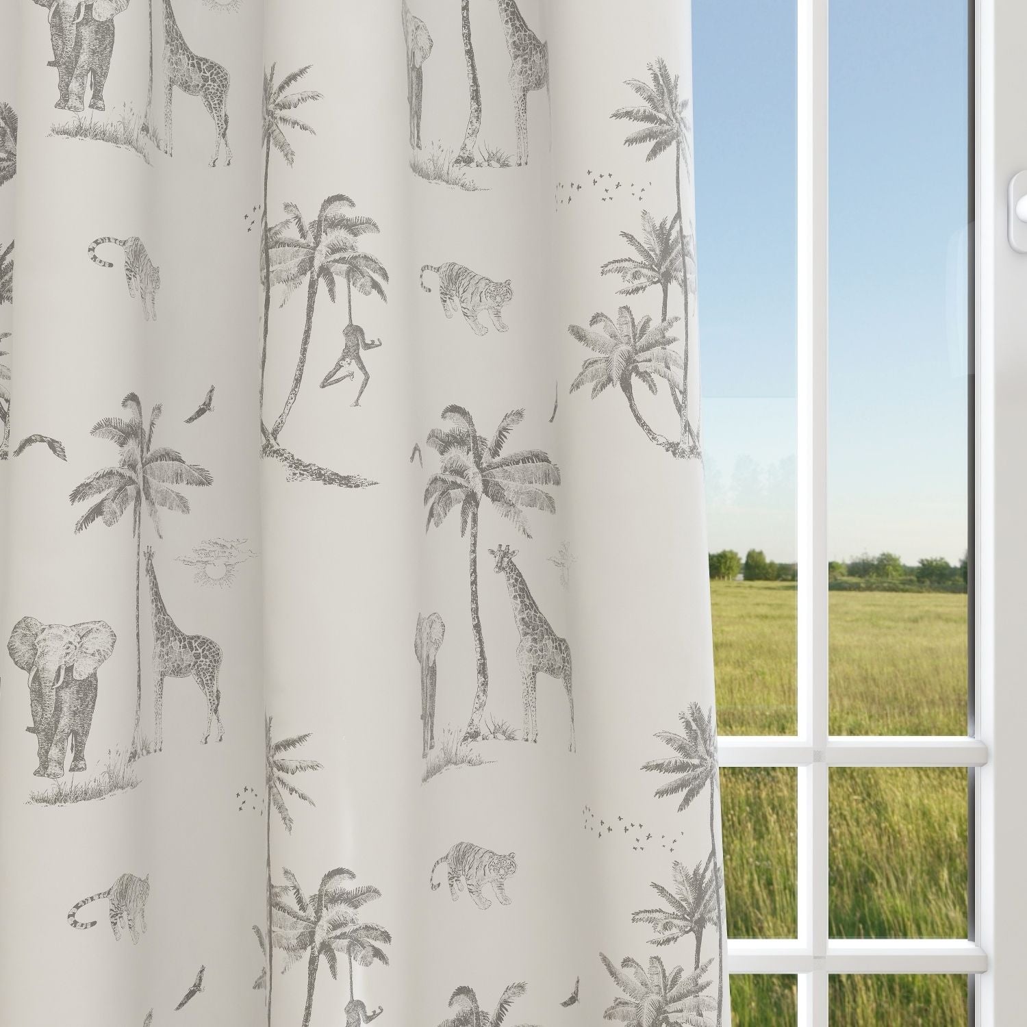 Animals Kids & Nursery Blackout Curtains - Safari Escapade