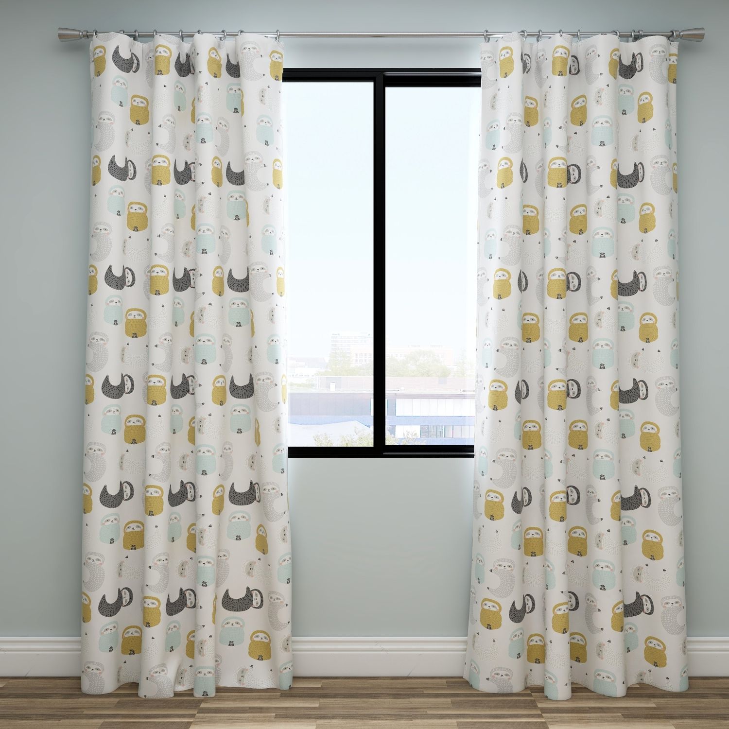 Sloth Kids & Nursery Blackout Curtains - Slow Motion