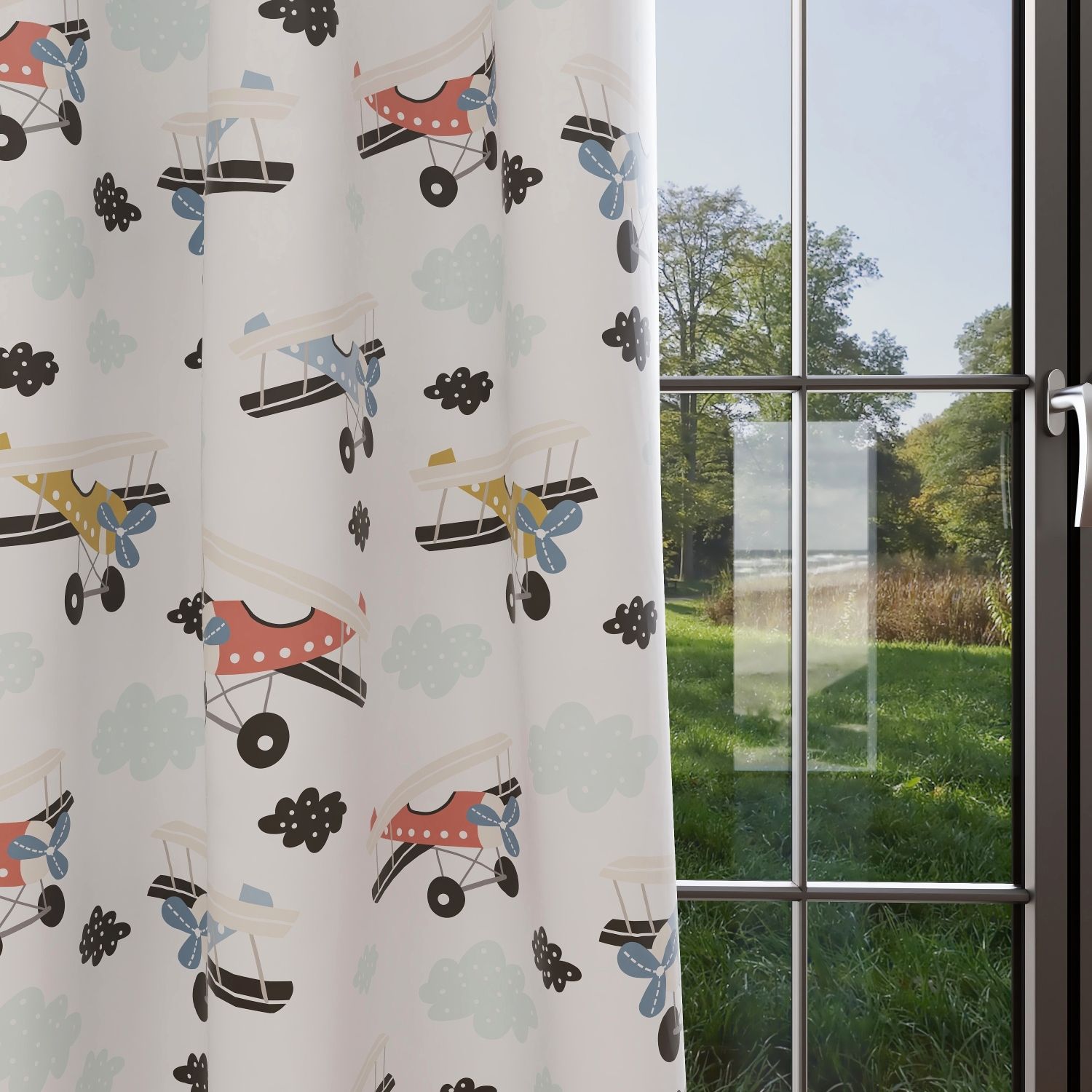 Airplane Kids & Nursery Blackout Curtains - Soaring High