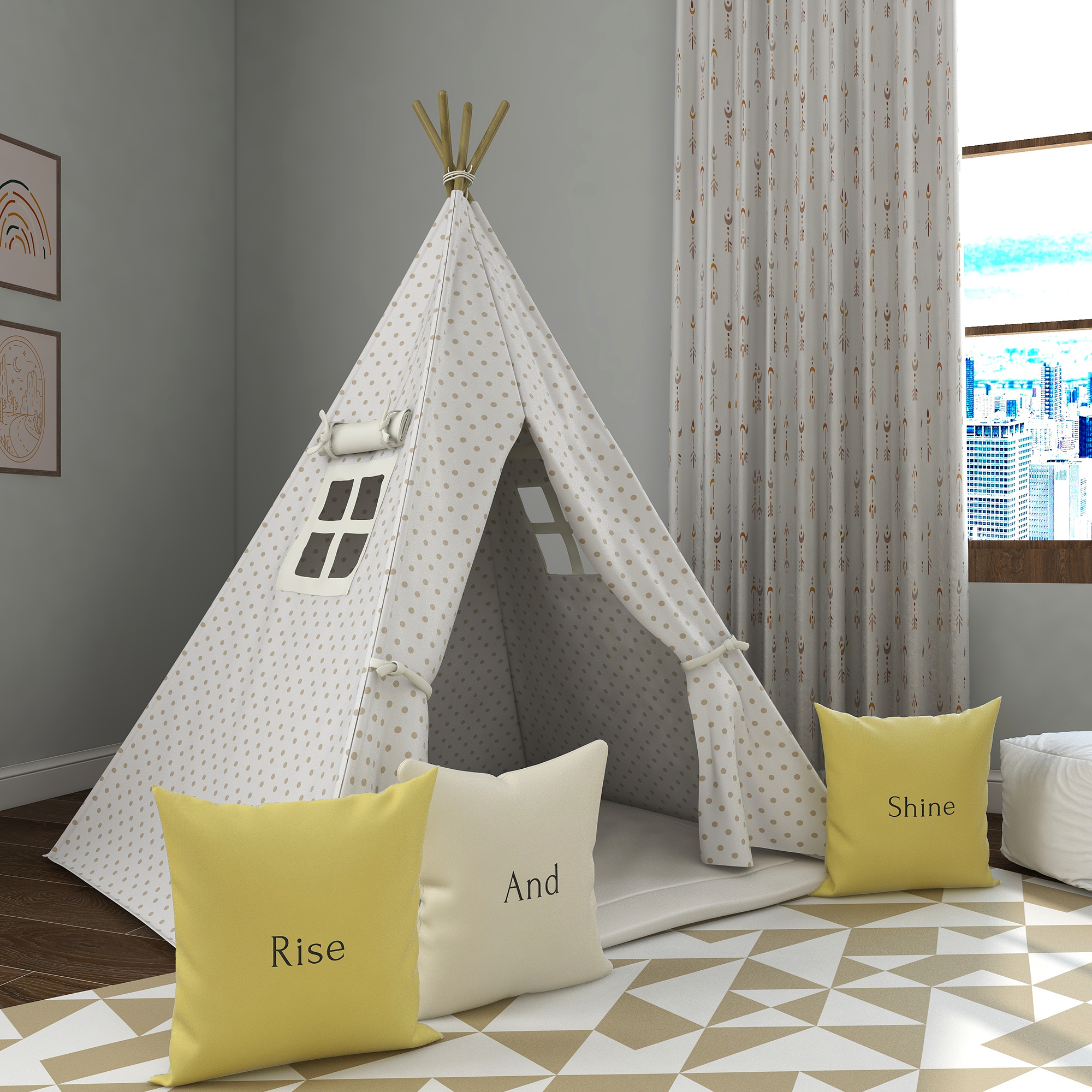 Sparkle Like Gold Kids Teepee