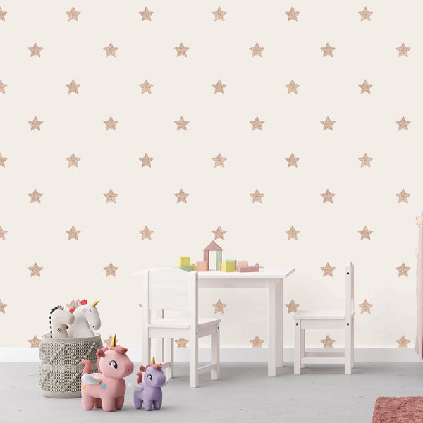 Star Wallpaper for Nursery and Kids Rooms - Sparkly Stars