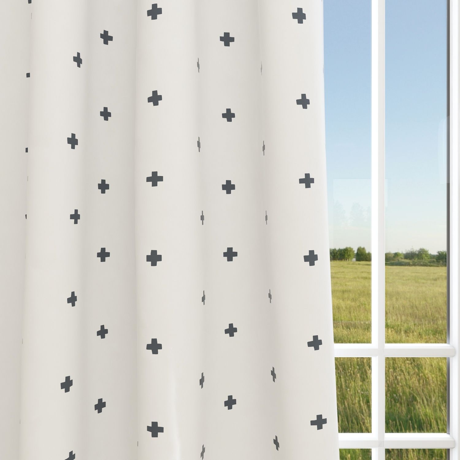 Kids & Nursery Blackout Curtains - Swiss Cross