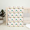 Personalized Construction Blanket for Babies, Toddlers and Kids - Building Blocks