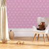 Geometric Wallpaper Peel and Stick or Traditional - Triangular Pinks