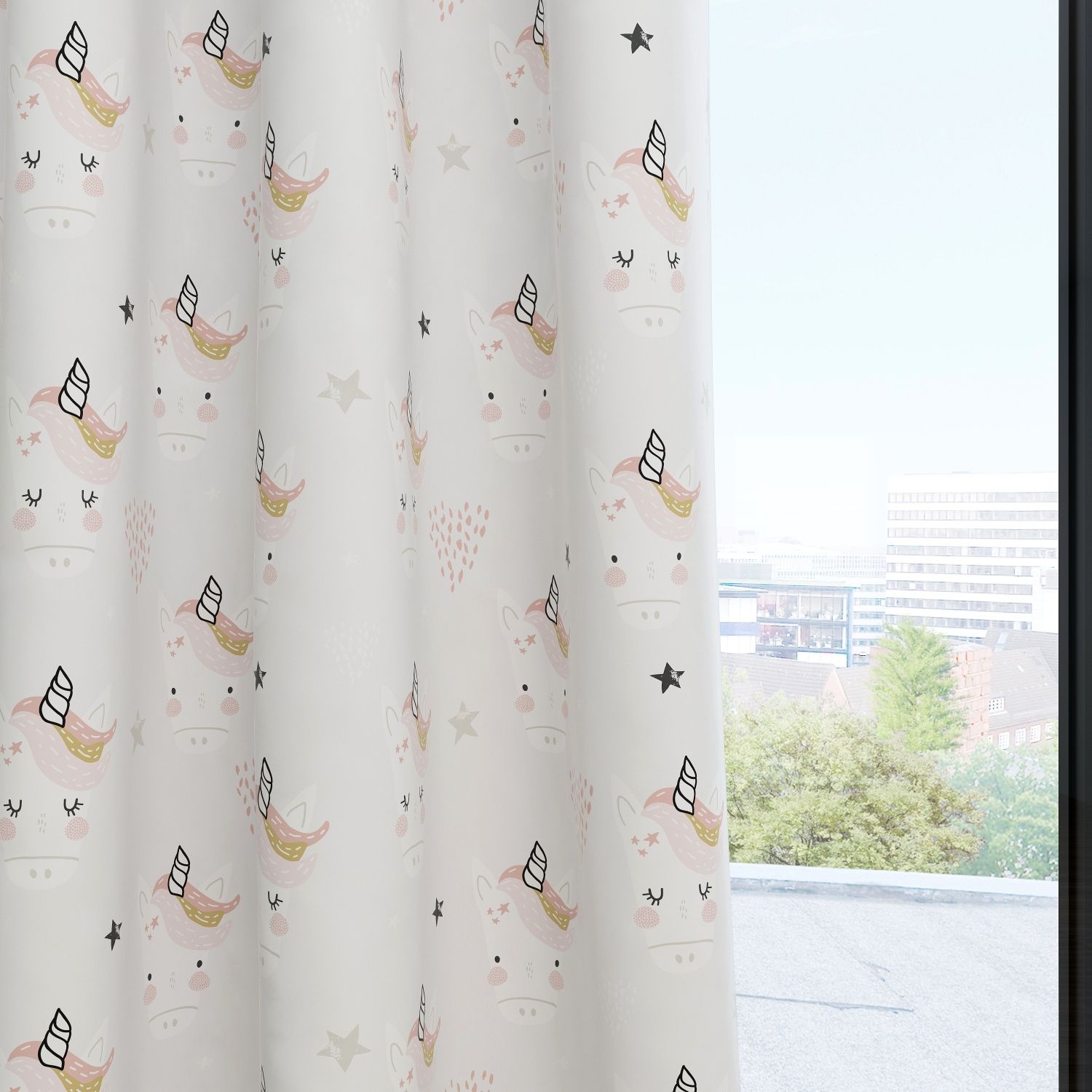 Unicorn Kids & Nursery Blackout Curtains - Uni-can Do It!