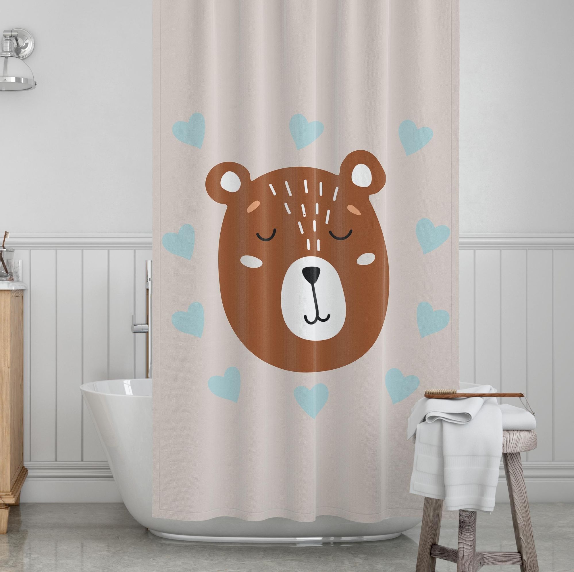 Bear Kids' Shower Curtains - Beary Huggable