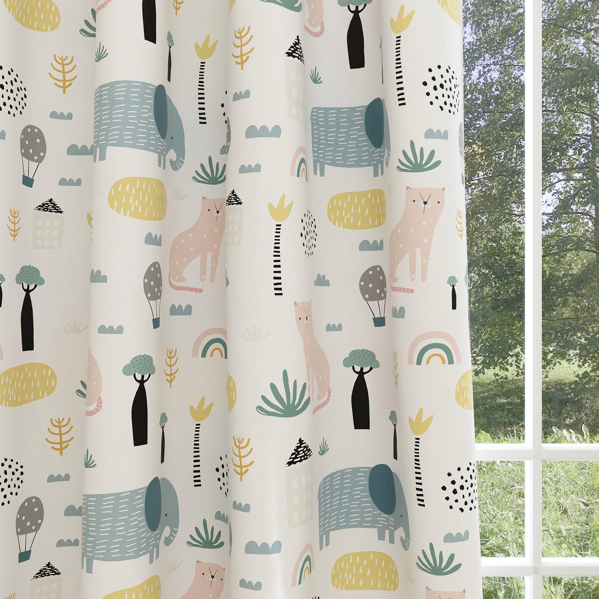 Animals Kids & Nursery Blackout Curtains - Walk in the Jungle