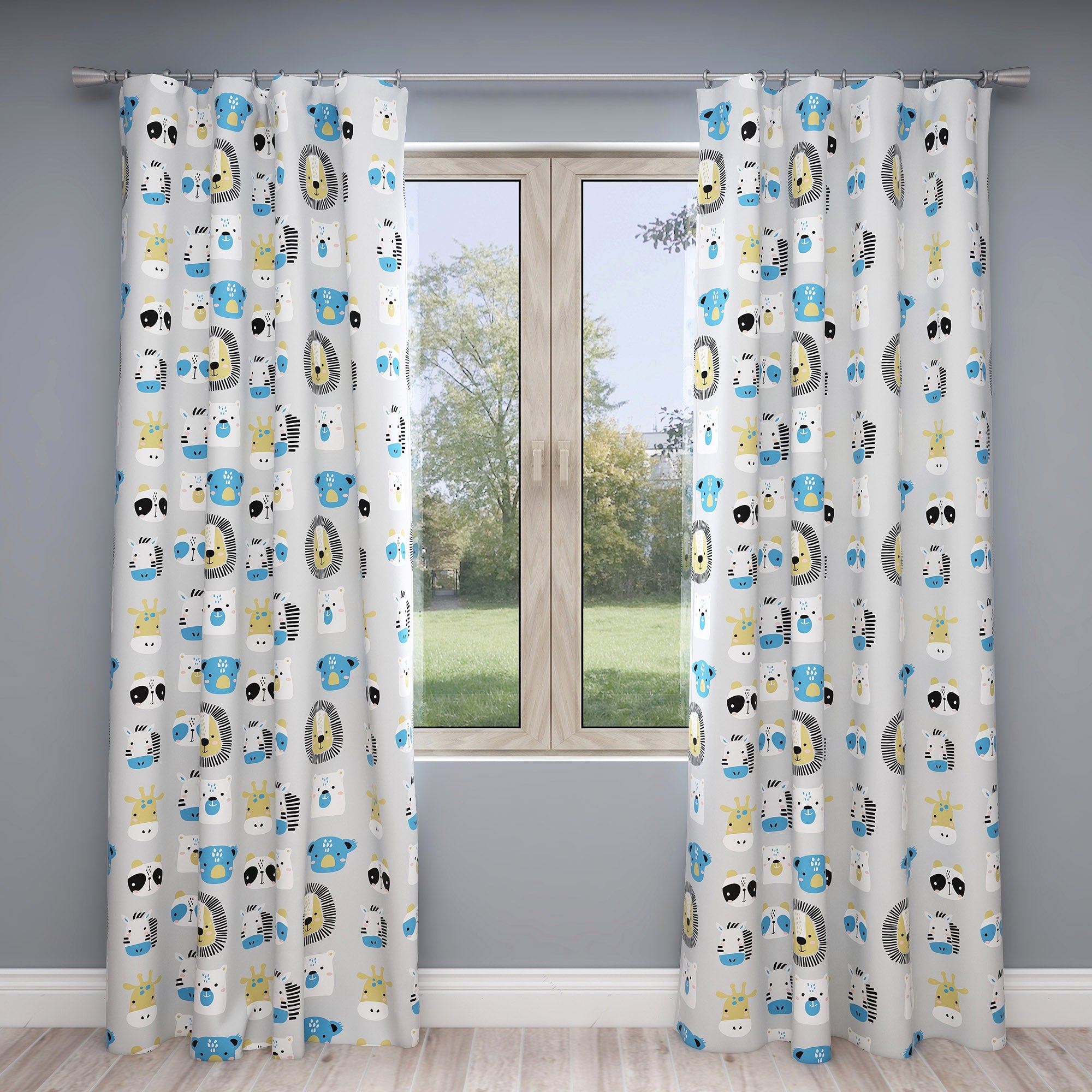 Zoo Kids & Nursery Blackout Curtains - Wild and Free