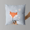 Personalized Fox Throw Pillows | Set of 2 | Collection: Gone in the Wild | For Nurseries & Kid's Rooms