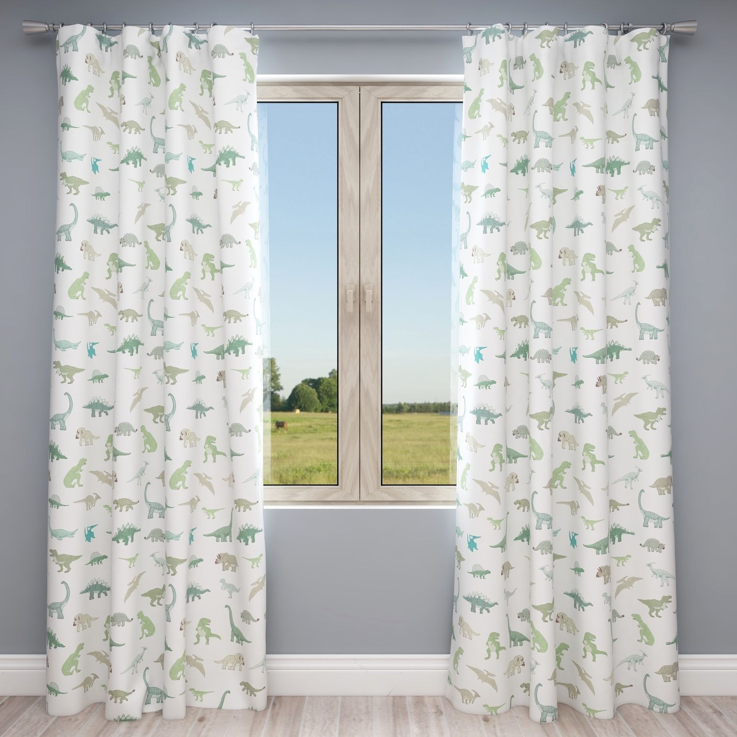 Dinosaur Kids & Nursery Blackout Curtains - World of Dinos