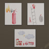 Kids Teepee, Firefighter Decor Themed Room -  Fire Brigade Collection