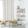 Boho White Athena Gold Kids Curtains