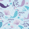 Mermaids Kids & Nursery Blackout Curtains - Mermaids Girly Blue