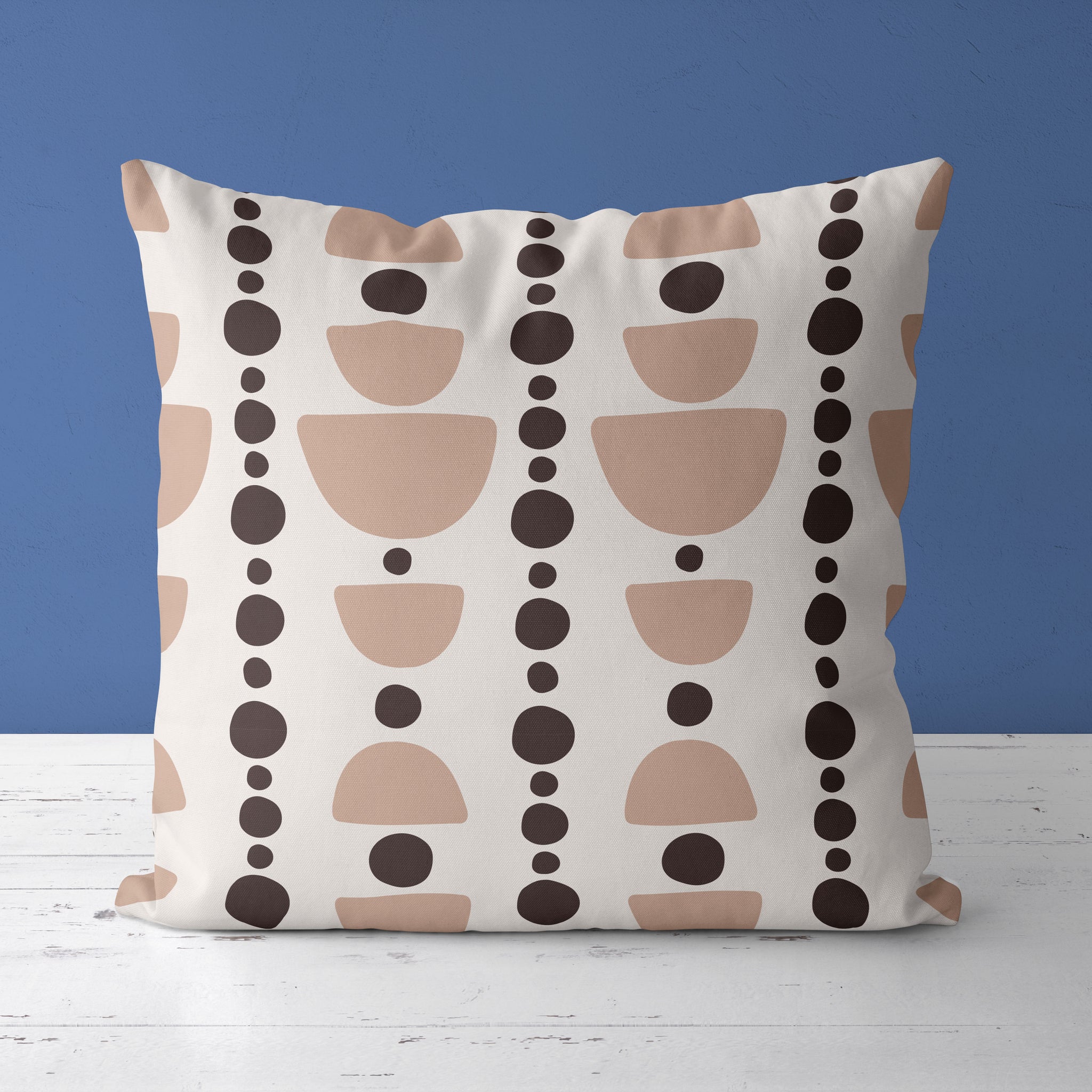 Kids & Nursery Throw Pillow - Earthy Semicircles