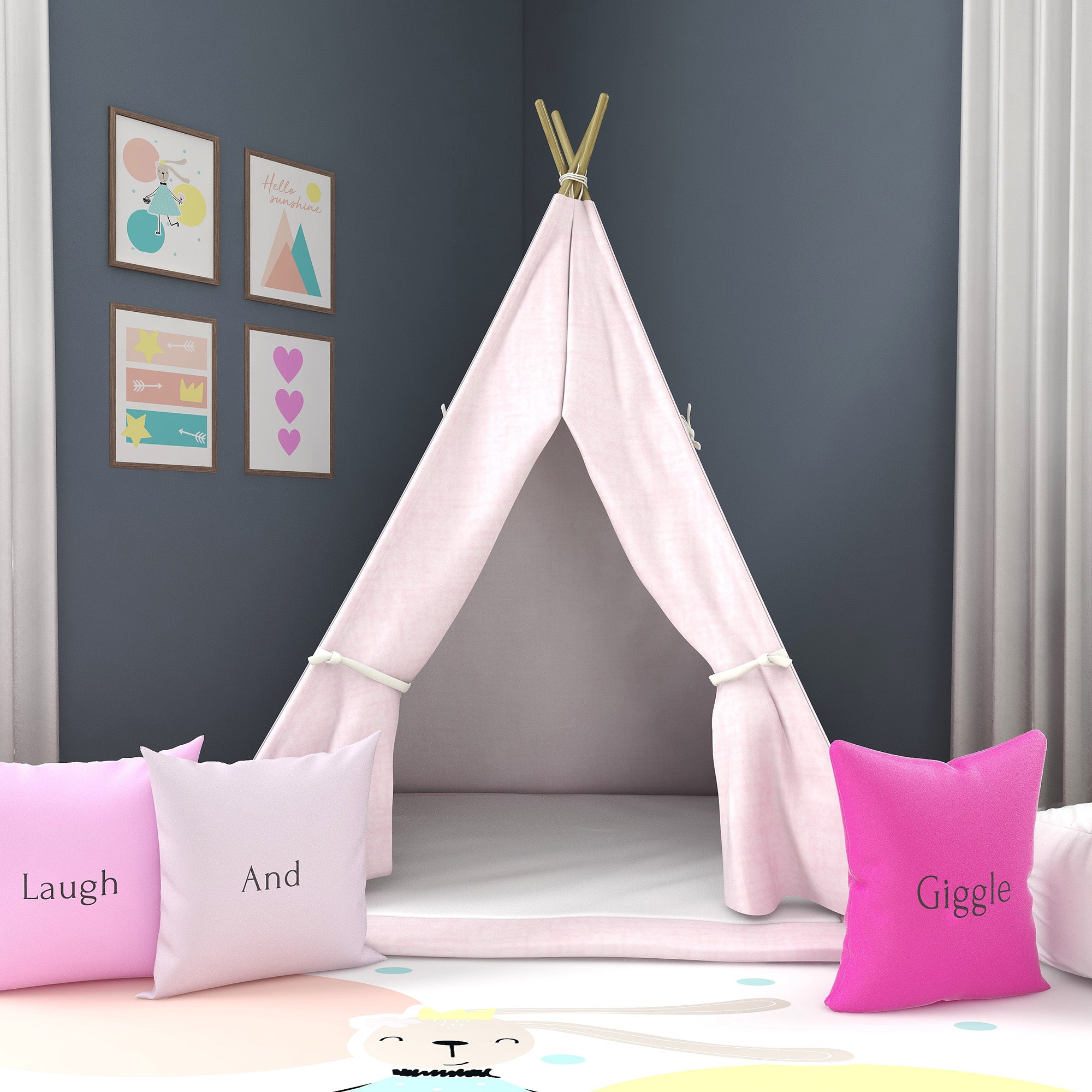 Pretty in Pink Kids Teepee