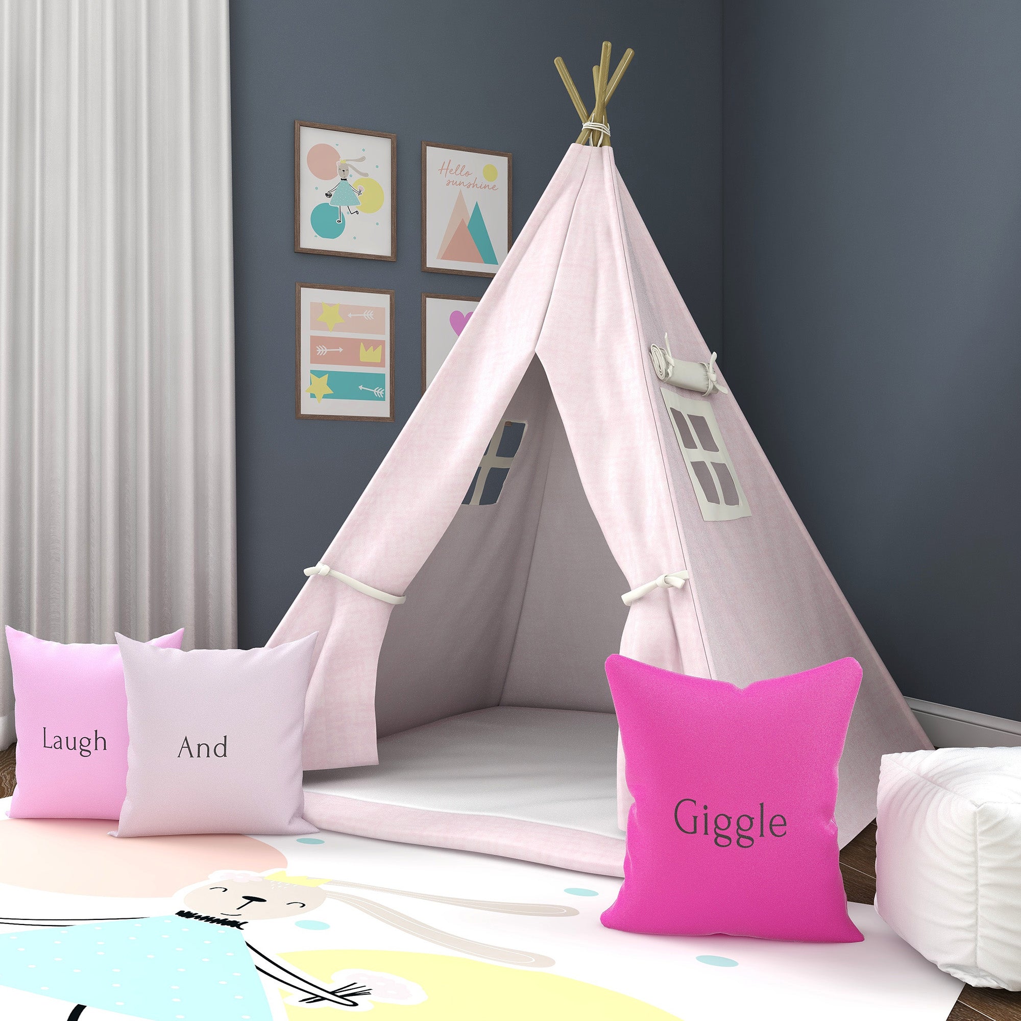 Pretty in Pink Kids Teepee